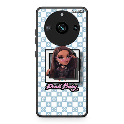 Realme 11 Pro+ Devil Baby Θήκη Αγίου Βαλεντίνου από τη Smartfits με σχέδιο στο πίσω μέρος και μαύρο περίβλημα | Smartphone case with colorful back and black bezels by Smartfits