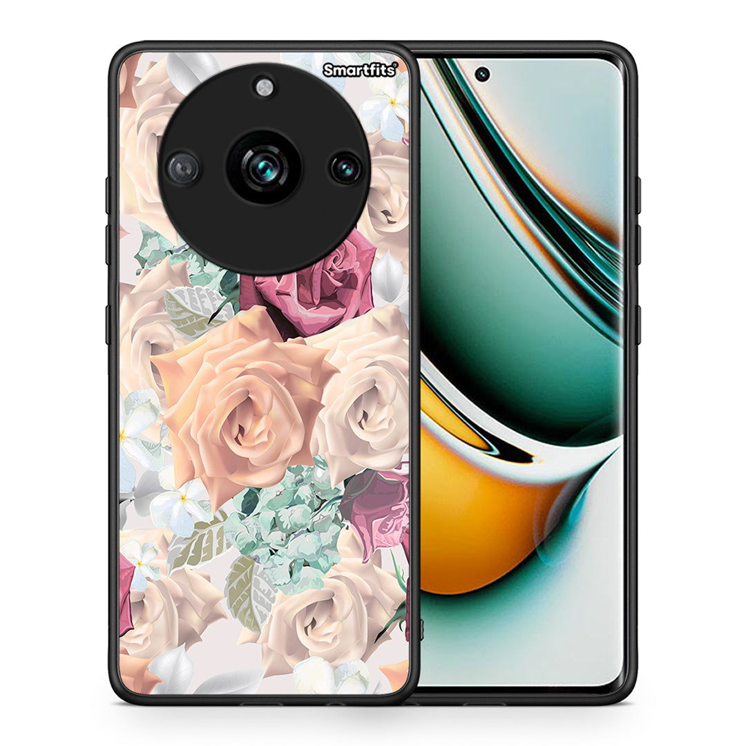 Θήκη Realme 11 Pro+ Bouquet Floral από τη Smartfits με σχέδιο στο πίσω μέρος και μαύρο περίβλημα | Realme 11 Pro+ Bouquet Floral case with colorful back and black bezels