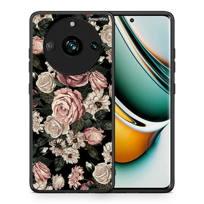 Θήκη Realme 11 Pro+ Wild Roses Flower από τη Smartfits με σχέδιο στο πίσω μέρος και μαύρο περίβλημα | Realme 11 Pro+ Wild Roses Flower case with colorful back and black bezels