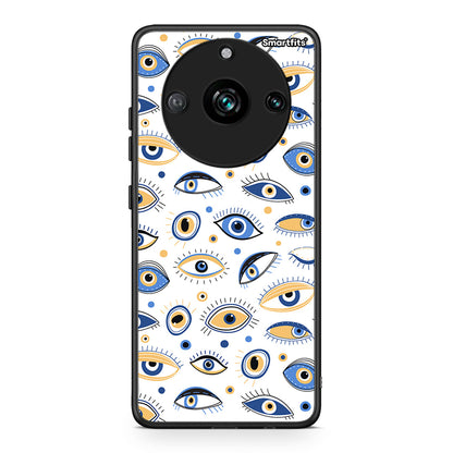 Realme 11 Pro+ Ftou Ftou θήκη από τη Smartfits με σχέδιο στο πίσω μέρος και μαύρο περίβλημα | Smartphone case with colorful back and black bezels by Smartfits