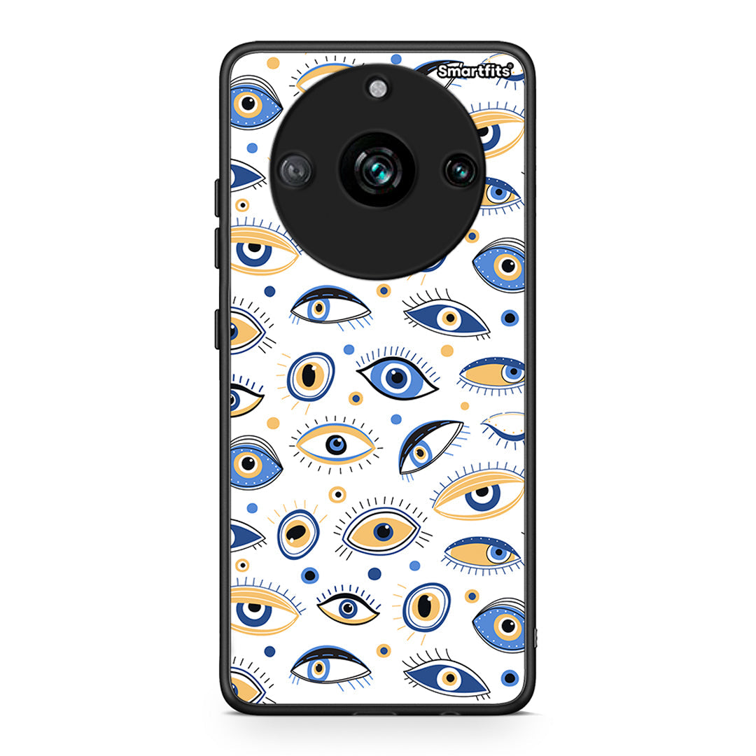 Realme 11 Pro Ftou Ftou θήκη από τη Smartfits με σχέδιο στο πίσω μέρος και μαύρο περίβλημα | Smartphone case with colorful back and black bezels by Smartfits