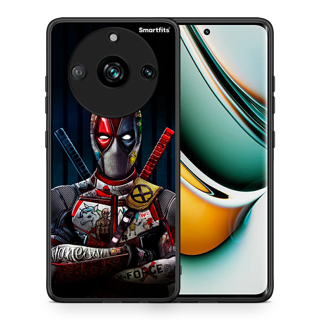 Θήκη Realme 11 Pro+ Funny Guy από τη Smartfits με σχέδιο στο πίσω μέρος και μαύρο περίβλημα | Realme 11 Pro+ Funny Guy case with colorful back and black bezels