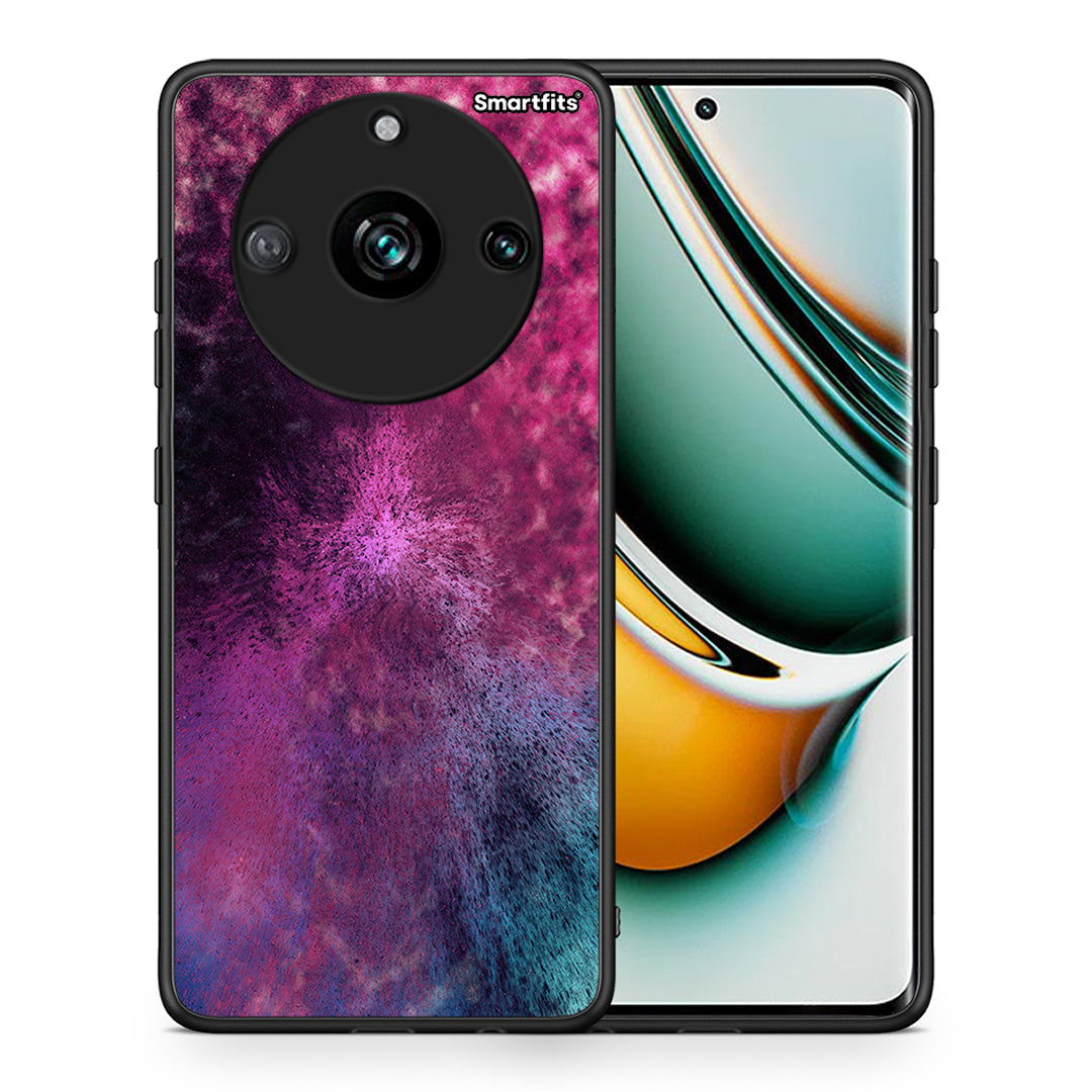 Θήκη Realme 11 Pro Aurora Galaxy από τη Smartfits με σχέδιο στο πίσω μέρος και μαύρο περίβλημα | Realme 11 Pro Aurora Galaxy case with colorful back and black bezels