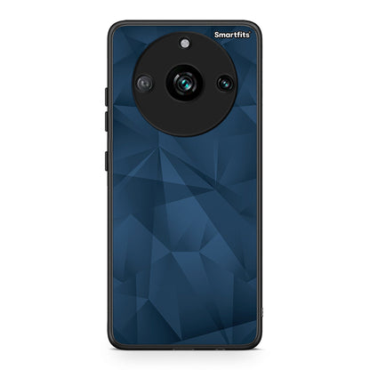 39 - Realme 11 Pro+ Blue Abstract Geometric case, cover, bumper