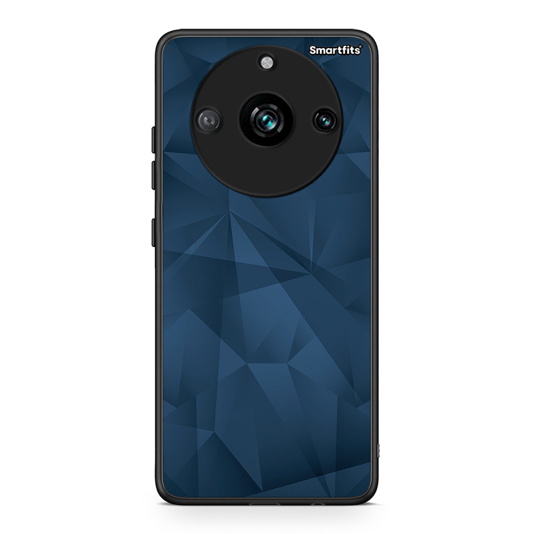 39 - Realme 11 Pro+ Blue Abstract Geometric case, cover, bumper
