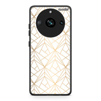 Thumbnail for 111 - Realme 11 Pro+ Luxury White Geometric case, cover, bumper