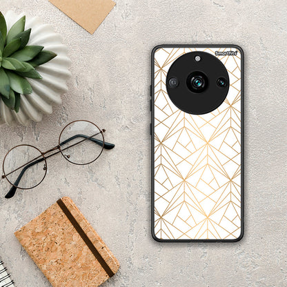 Geometric Luxury White - Realme 11 Pro+ θήκη