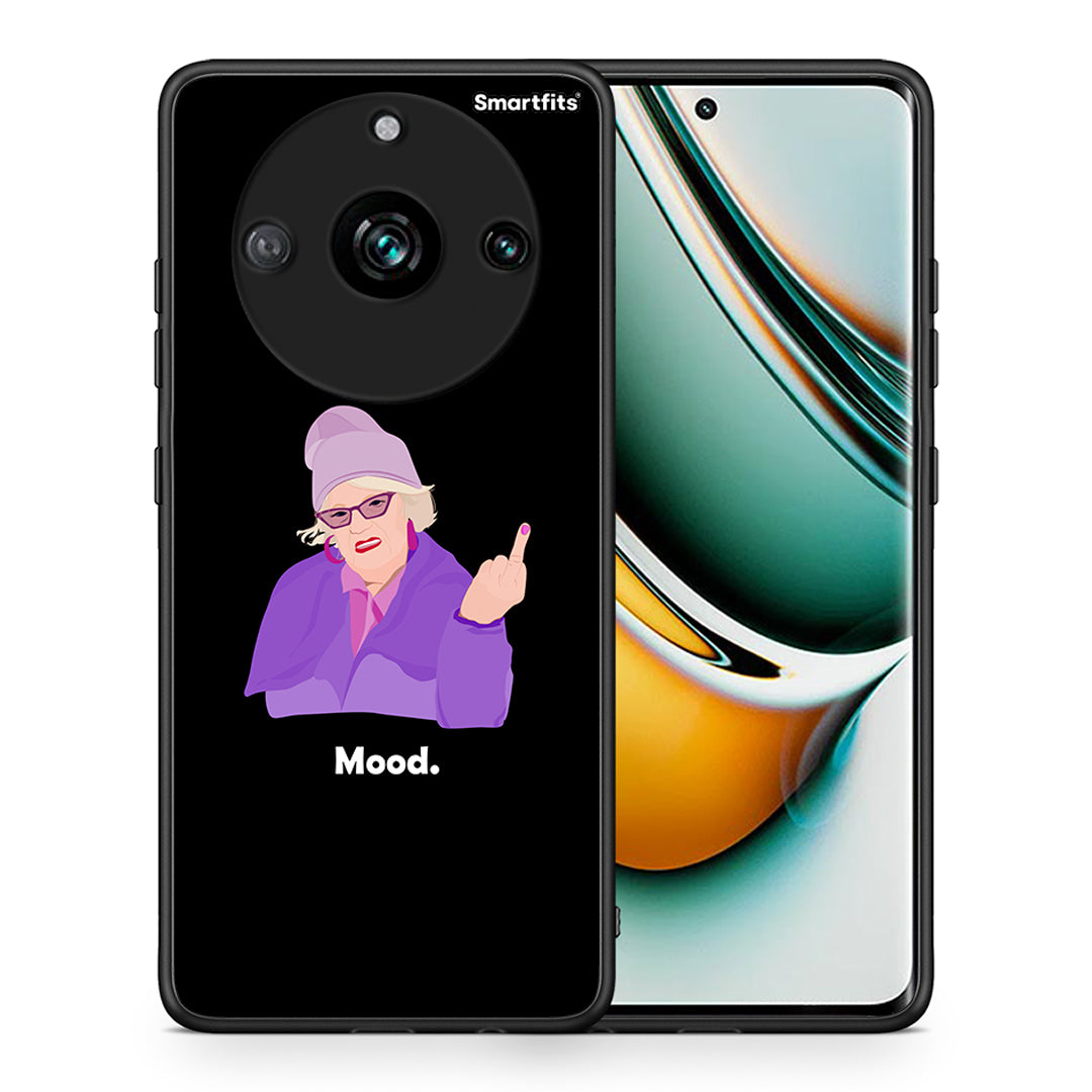 Θήκη Realme 11 Pro Grandma Mood Black από τη Smartfits με σχέδιο στο πίσω μέρος και μαύρο περίβλημα | Realme 11 Pro Grandma Mood Black case with colorful back and black bezels