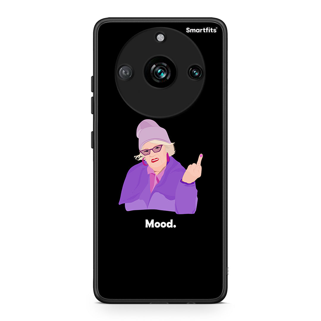 Realme 11 Pro Grandma Mood Black θήκη από τη Smartfits με σχέδιο στο πίσω μέρος και μαύρο περίβλημα | Smartphone case with colorful back and black bezels by Smartfits