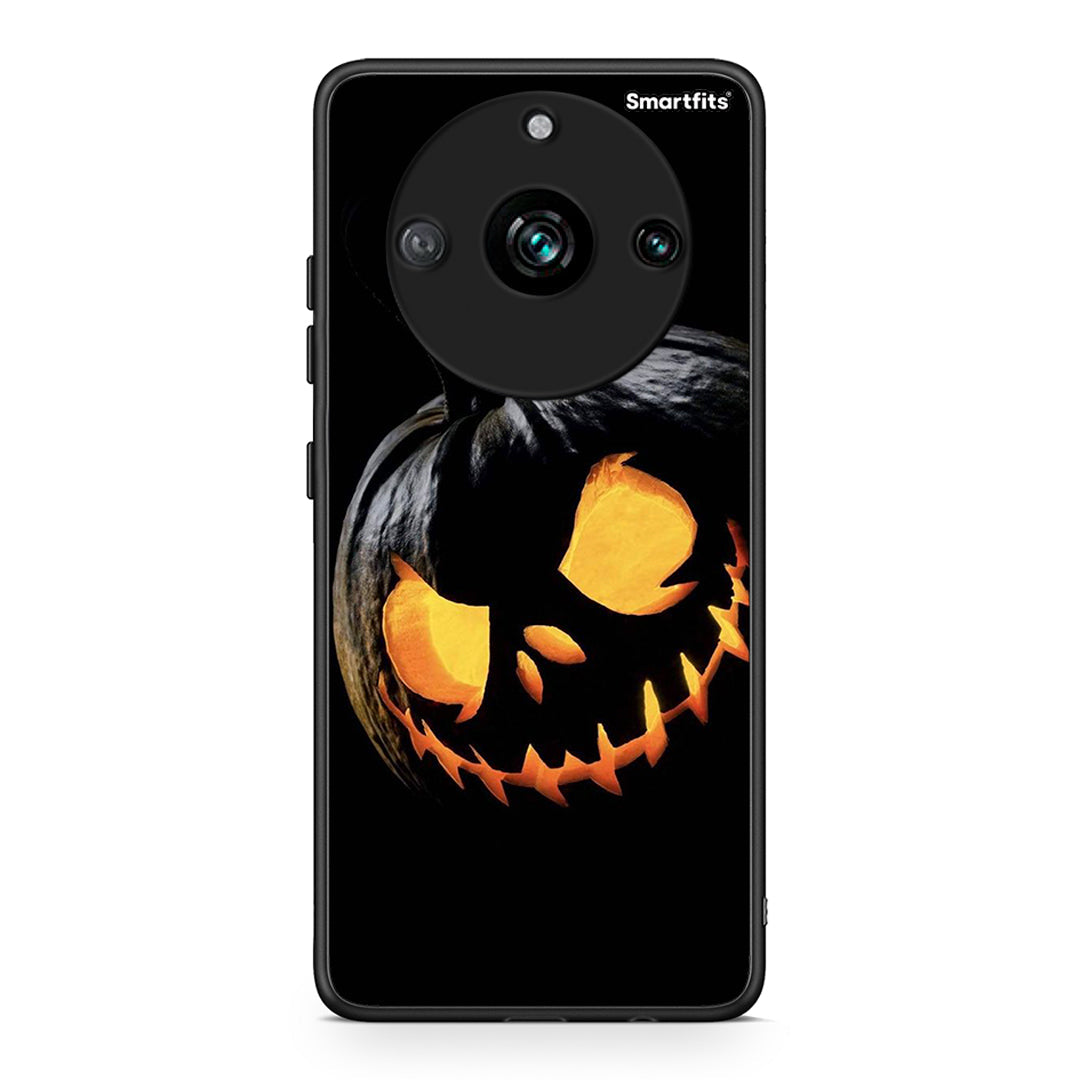 Realme 11 Pro+ Halloween Scary Pumpkin Θήκη από τη Smartfits με σχέδιο στο πίσω μέρος και μαύρο περίβλημα | Smartphone case with colorful back and black bezels by Smartfits