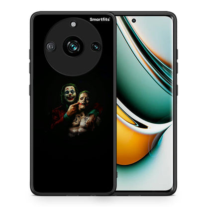 Θήκη Realme 11 Pro Clown Hero από τη Smartfits με σχέδιο στο πίσω μέρος και μαύρο περίβλημα | Realme 11 Pro Clown Hero case with colorful back and black bezels