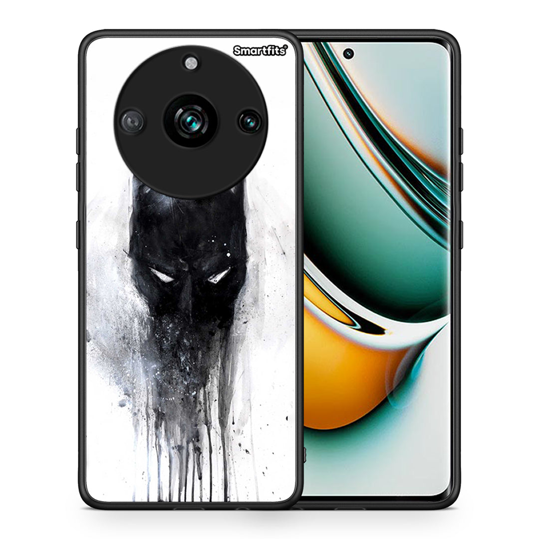 Θήκη Realme 11 Pro+ Paint Bat Hero από τη Smartfits με σχέδιο στο πίσω μέρος και μαύρο περίβλημα | Realme 11 Pro+ Paint Bat Hero case with colorful back and black bezels