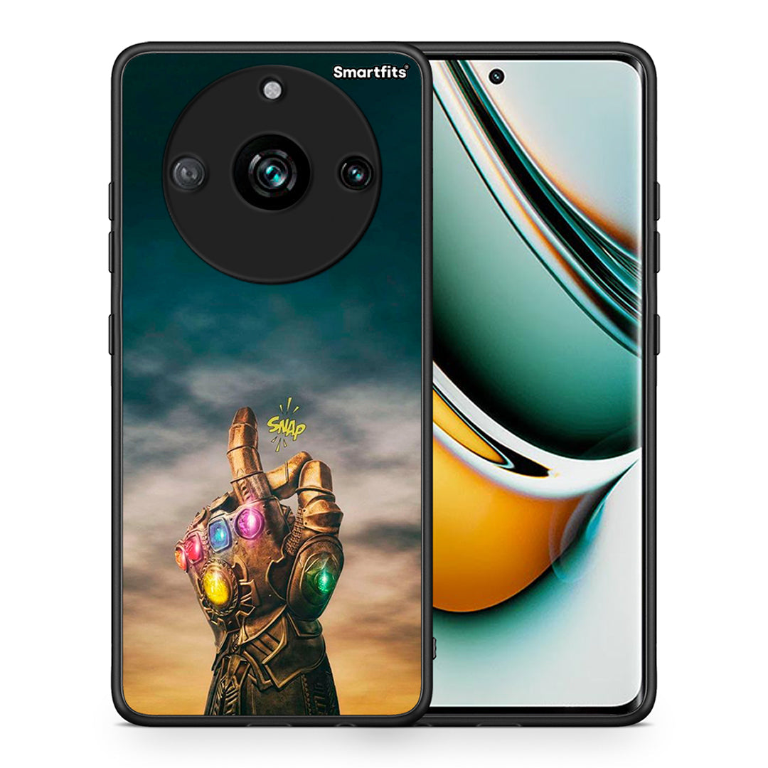 Θήκη Realme 11 Pro Infinity Snap από τη Smartfits με σχέδιο στο πίσω μέρος και μαύρο περίβλημα | Realme 11 Pro Infinity Snap case with colorful back and black bezels