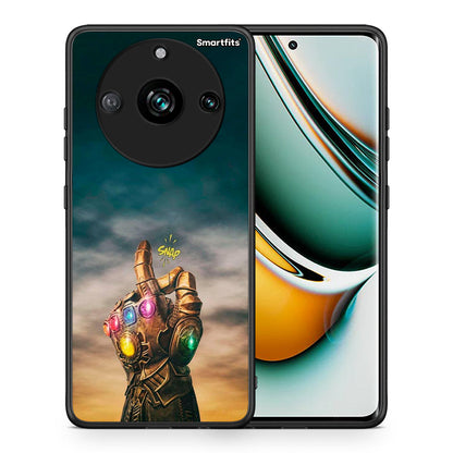 Θήκη Realme 11 Pro Infinity Snap από τη Smartfits με σχέδιο στο πίσω μέρος και μαύρο περίβλημα | Realme 11 Pro Infinity Snap case with colorful back and black bezels