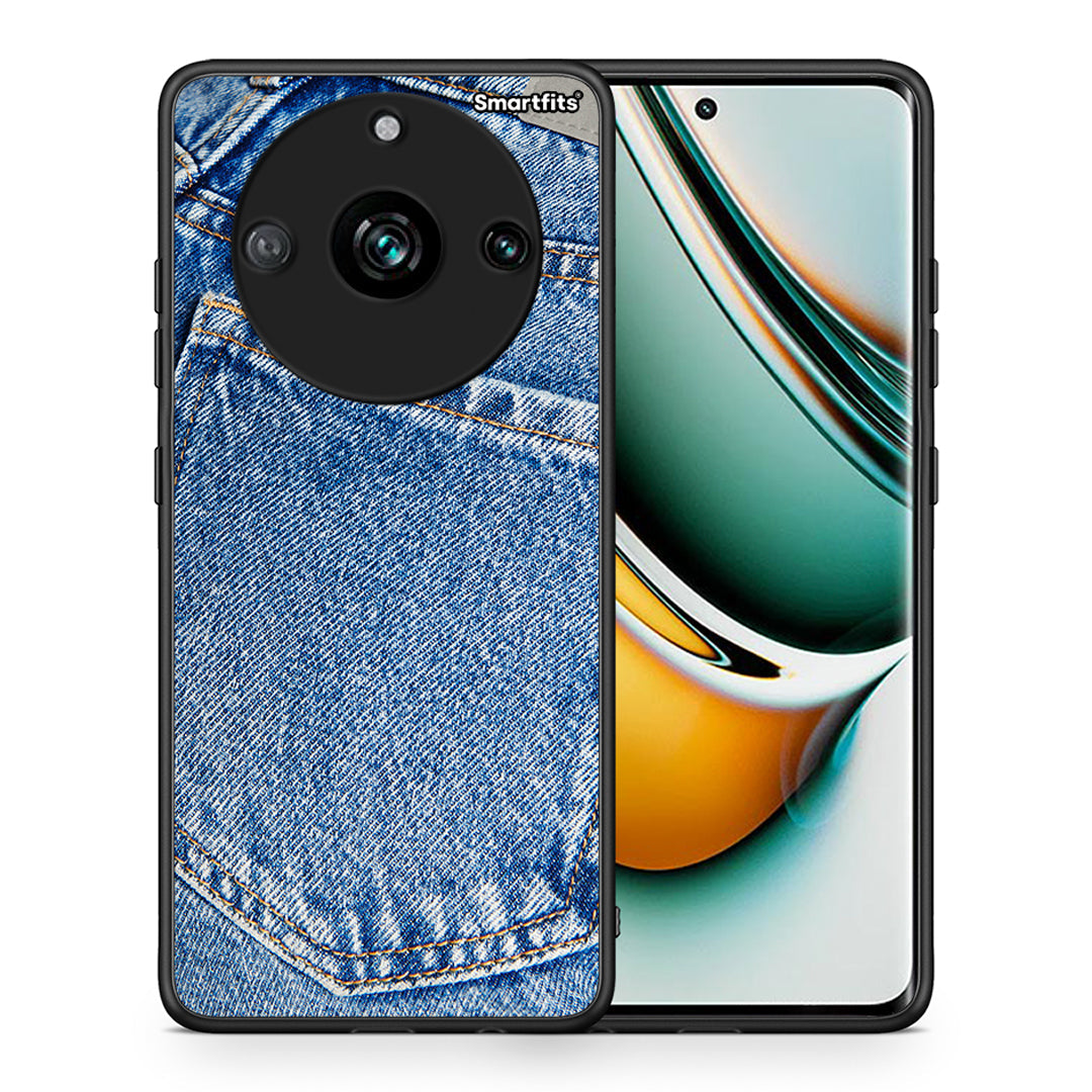 Θήκη Realme 11 Pro Jeans Pocket από τη Smartfits με σχέδιο στο πίσω μέρος και μαύρο περίβλημα | Realme 11 Pro Jeans Pocket case with colorful back and black bezels
