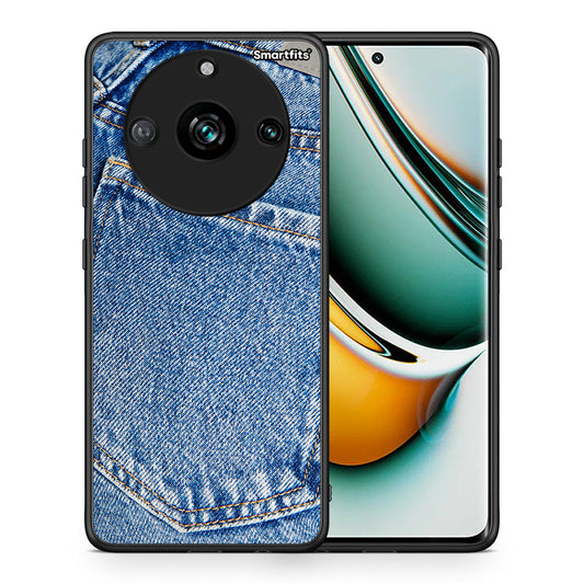 Θήκη Realme 11 Pro Jeans Pocket από τη Smartfits με σχέδιο στο πίσω μέρος και μαύρο περίβλημα | Realme 11 Pro Jeans Pocket case with colorful back and black bezels