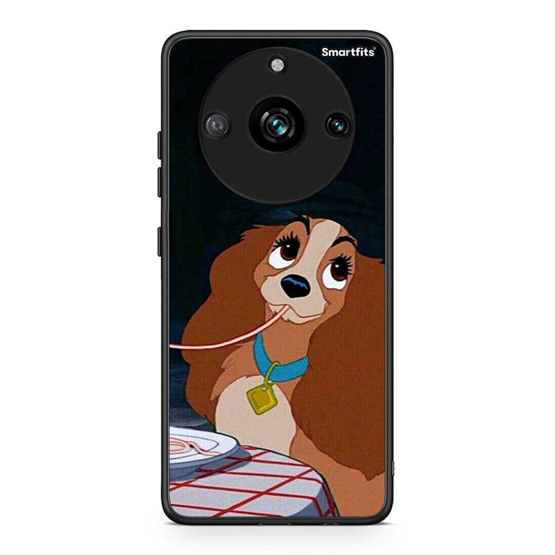 Realme 11 Pro Lady And Tramp 2 Θήκη Αγίου Βαλεντίνου από τη Smartfits με σχέδιο στο πίσω μέρος και μαύρο περίβλημα | Smartphone case with colorful back and black bezels by Smartfits