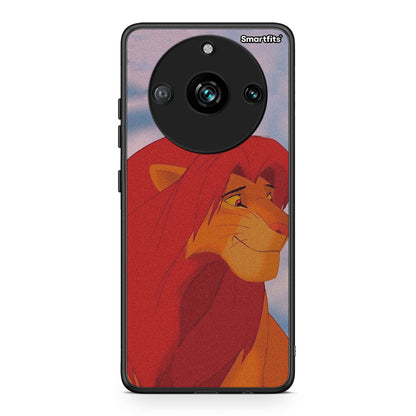 Realme 11 Pro Lion Love 1 Θήκη Αγίου Βαλεντίνου από τη Smartfits με σχέδιο στο πίσω μέρος και μαύρο περίβλημα | Smartphone case with colorful back and black bezels by Smartfits