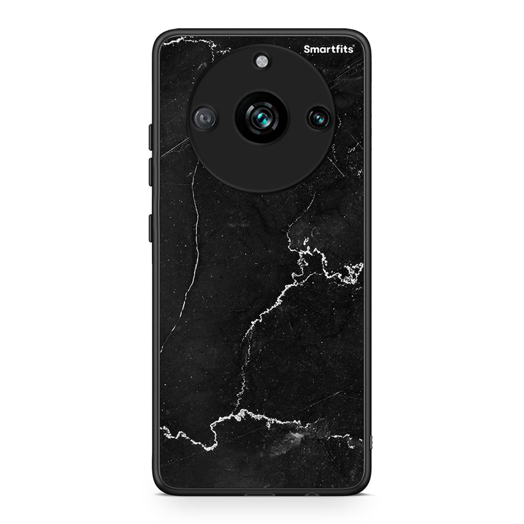 Realme 11 Pro+ Marble Black θήκη από τη Smartfits με σχέδιο στο πίσω μέρος και μαύρο περίβλημα | Smartphone case with colorful back and black bezels by Smartfits