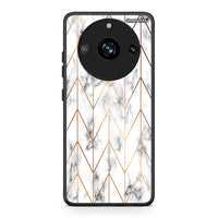 Thumbnail for 44 - Realme 11 Pro Gold Geometric Marble case, cover, bumper
