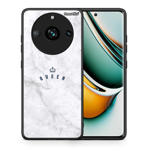Θήκη Realme 11 Pro Queen Marble από τη Smartfits με σχέδιο στο πίσω μέρος και μαύρο περίβλημα | Realme 11 Pro Queen Marble case with colorful back and black bezels
