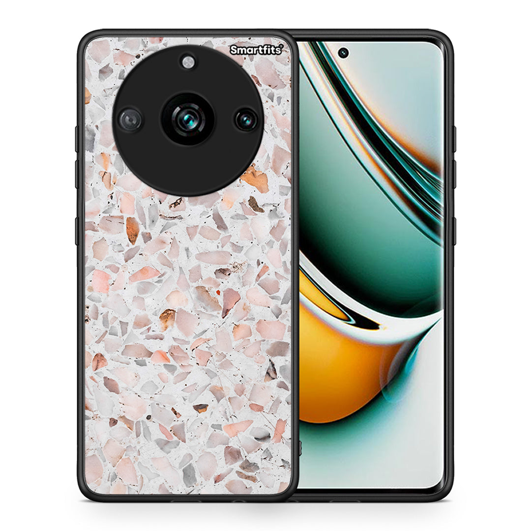 Θήκη Realme 11 Pro+ Marble Terrazzo από τη Smartfits με σχέδιο στο πίσω μέρος και μαύρο περίβλημα | Realme 11 Pro+ Marble Terrazzo case with colorful back and black bezels