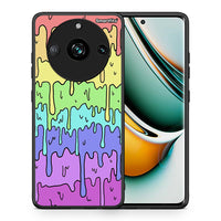 Thumbnail for Θήκη Realme 11 Pro Melting Rainbow από τη Smartfits με σχέδιο στο πίσω μέρος και μαύρο περίβλημα | Realme 11 Pro Melting Rainbow case with colorful back and black bezels