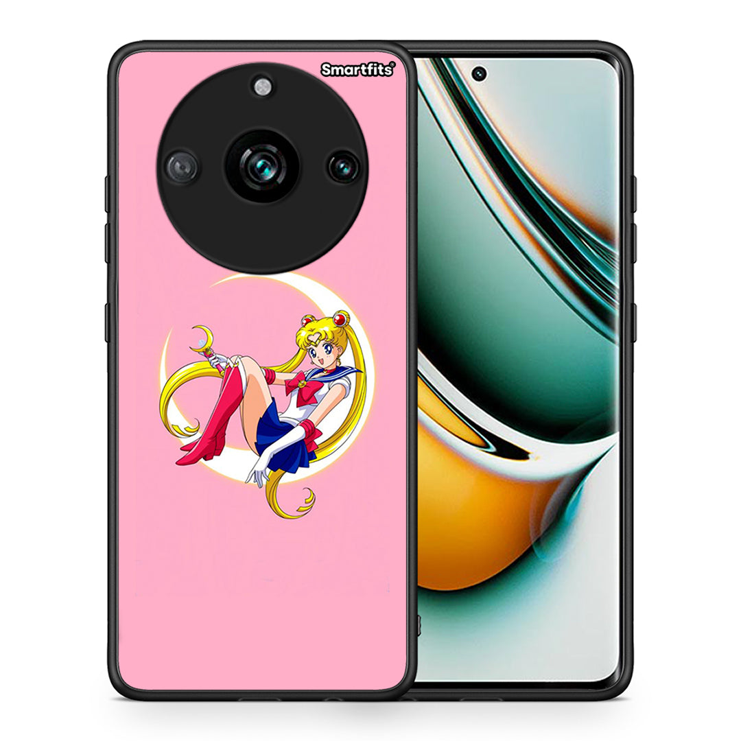 Θήκη Realme 11 Pro Moon Girl από τη Smartfits με σχέδιο στο πίσω μέρος και μαύρο περίβλημα | Realme 11 Pro Moon Girl case with colorful back and black bezels