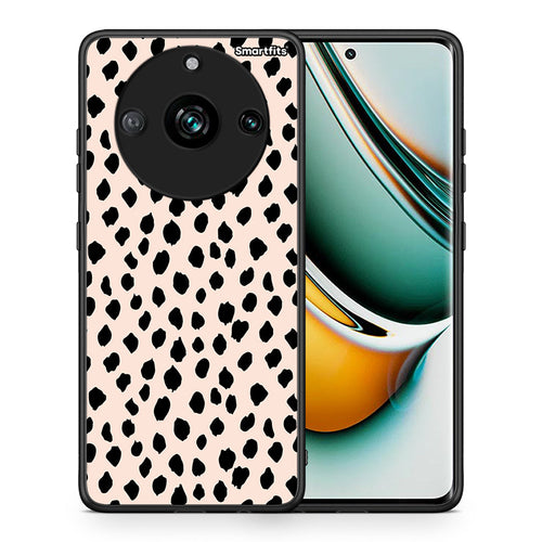 Θήκη Realme 11 Pro+ New Polka Dots από τη Smartfits με σχέδιο στο πίσω μέρος και μαύρο περίβλημα | Realme 11 Pro+ New Polka Dots case with colorful back and black bezels