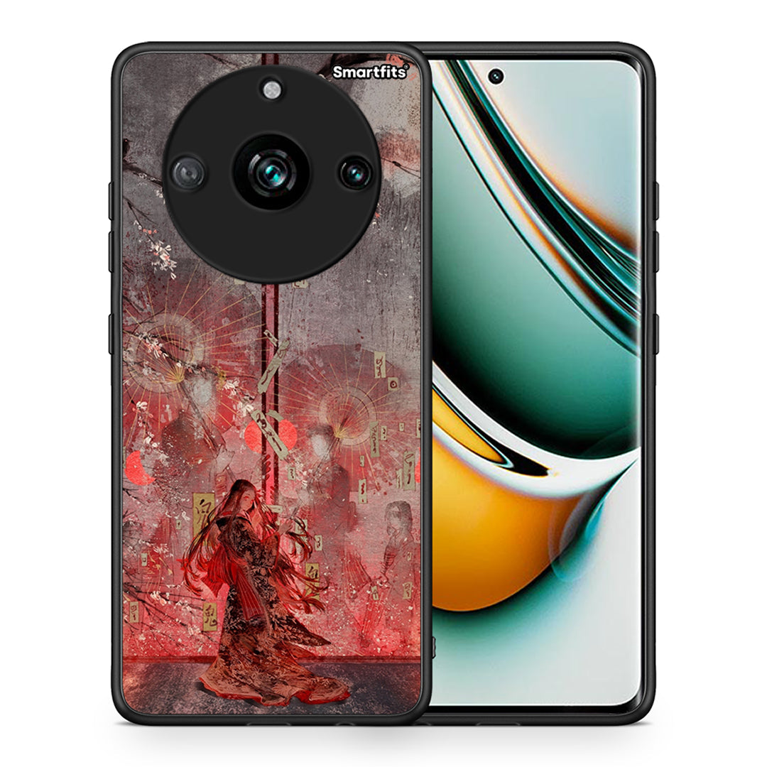 Θήκη Realme 11 Pro+ Nezuko Kamado από τη Smartfits με σχέδιο στο πίσω μέρος και μαύρο περίβλημα | Realme 11 Pro+ Nezuko Kamado case with colorful back and black bezels