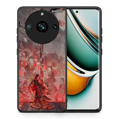 Θήκη Realme 11 Pro+ Nezuko Kamado από τη Smartfits με σχέδιο στο πίσω μέρος και μαύρο περίβλημα | Realme 11 Pro+ Nezuko Kamado case with colorful back and black bezels