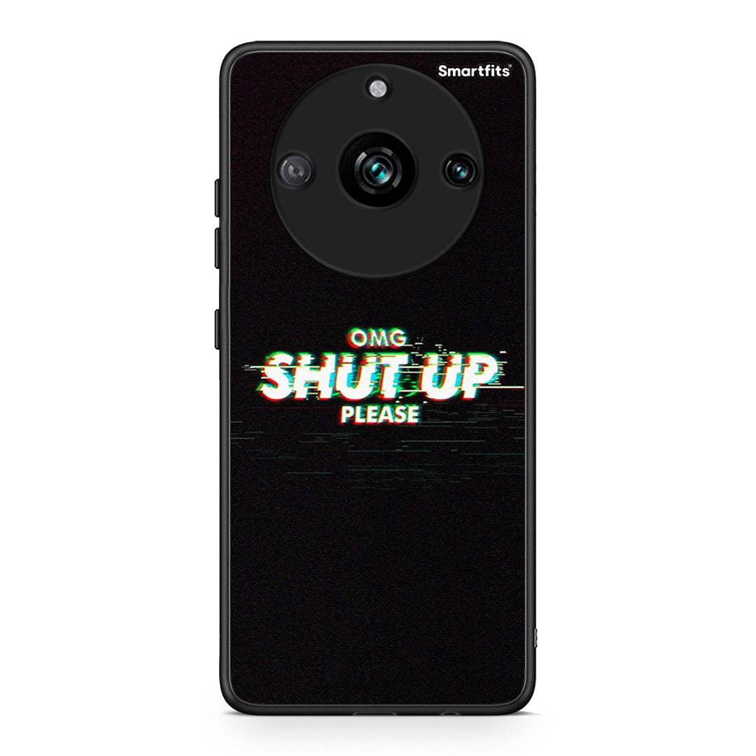 Realme 11 Pro OMG ShutUp θήκη από τη Smartfits με σχέδιο στο πίσω μέρος και μαύρο περίβλημα | Smartphone case with colorful back and black bezels by Smartfits