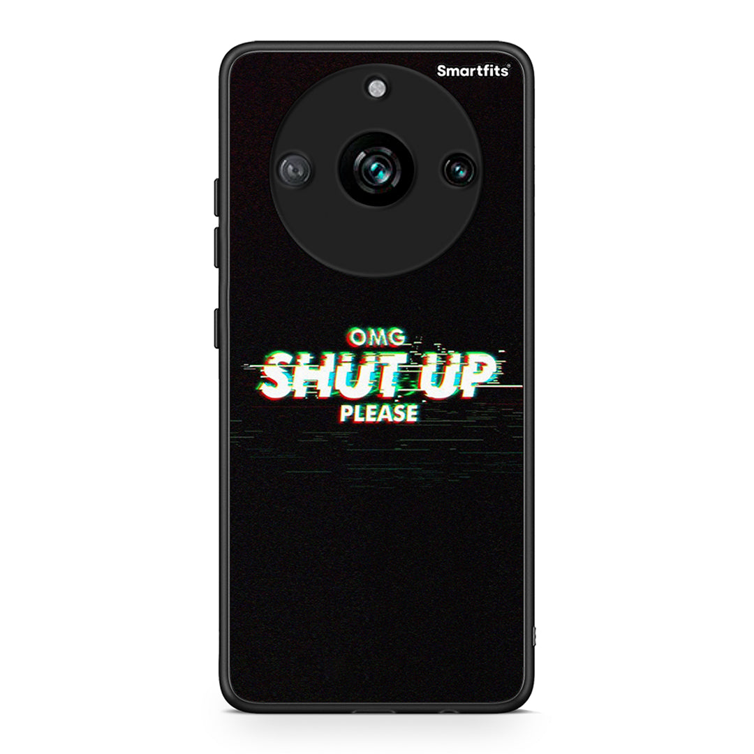 Realme 11 Pro OMG ShutUp θήκη από τη Smartfits με σχέδιο στο πίσω μέρος και μαύρο περίβλημα | Smartphone case with colorful back and black bezels by Smartfits