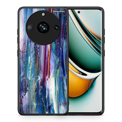 Θήκη Realme 11 Pro Winter Paint από τη Smartfits με σχέδιο στο πίσω μέρος και μαύρο περίβλημα | Realme 11 Pro Winter Paint case with colorful back and black bezels