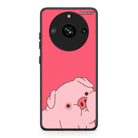 Thumbnail for Realme 11 Pro Pig Love 1 Θήκη Αγίου Βαλεντίνου από τη Smartfits με σχέδιο στο πίσω μέρος και μαύρο περίβλημα | Smartphone case with colorful back and black bezels by Smartfits