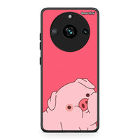 Thumbnail for Realme 11 Pro+ Pig Love 1 Θήκη Αγίου Βαλεντίνου από τη Smartfits με σχέδιο στο πίσω μέρος και μαύρο περίβλημα | Smartphone case with colorful back and black bezels by Smartfits