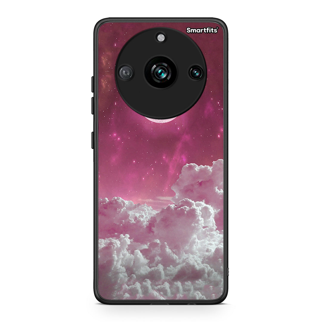 Realme 11 Pro+ Pink Moon Θήκη από τη Smartfits με σχέδιο στο πίσω μέρος και μαύρο περίβλημα | Smartphone case with colorful back and black bezels by Smartfits