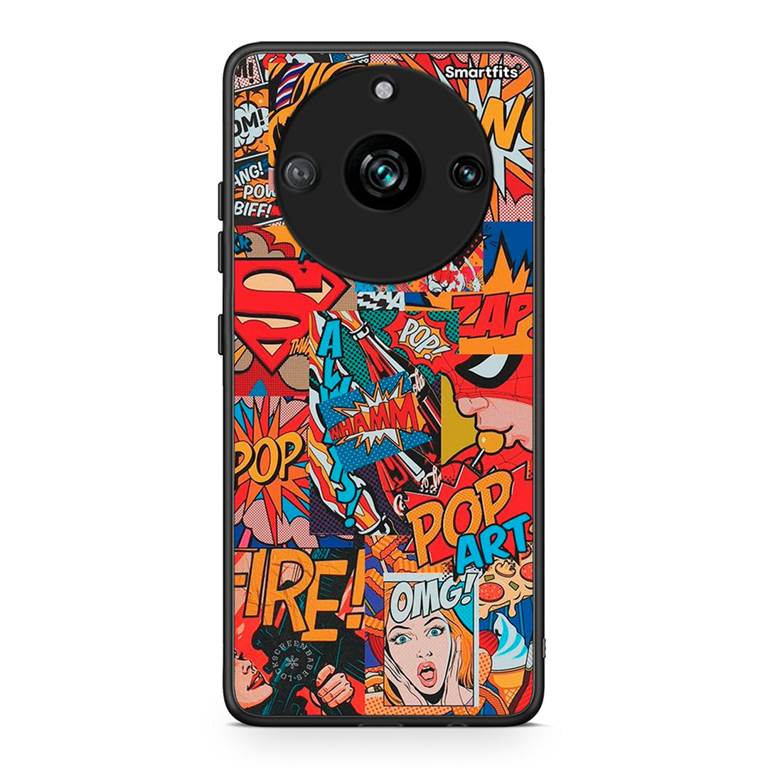 Realme 11 Pro+ PopArt OMG θήκη από τη Smartfits με σχέδιο στο πίσω μέρος και μαύρο περίβλημα | Smartphone case with colorful back and black bezels by Smartfits