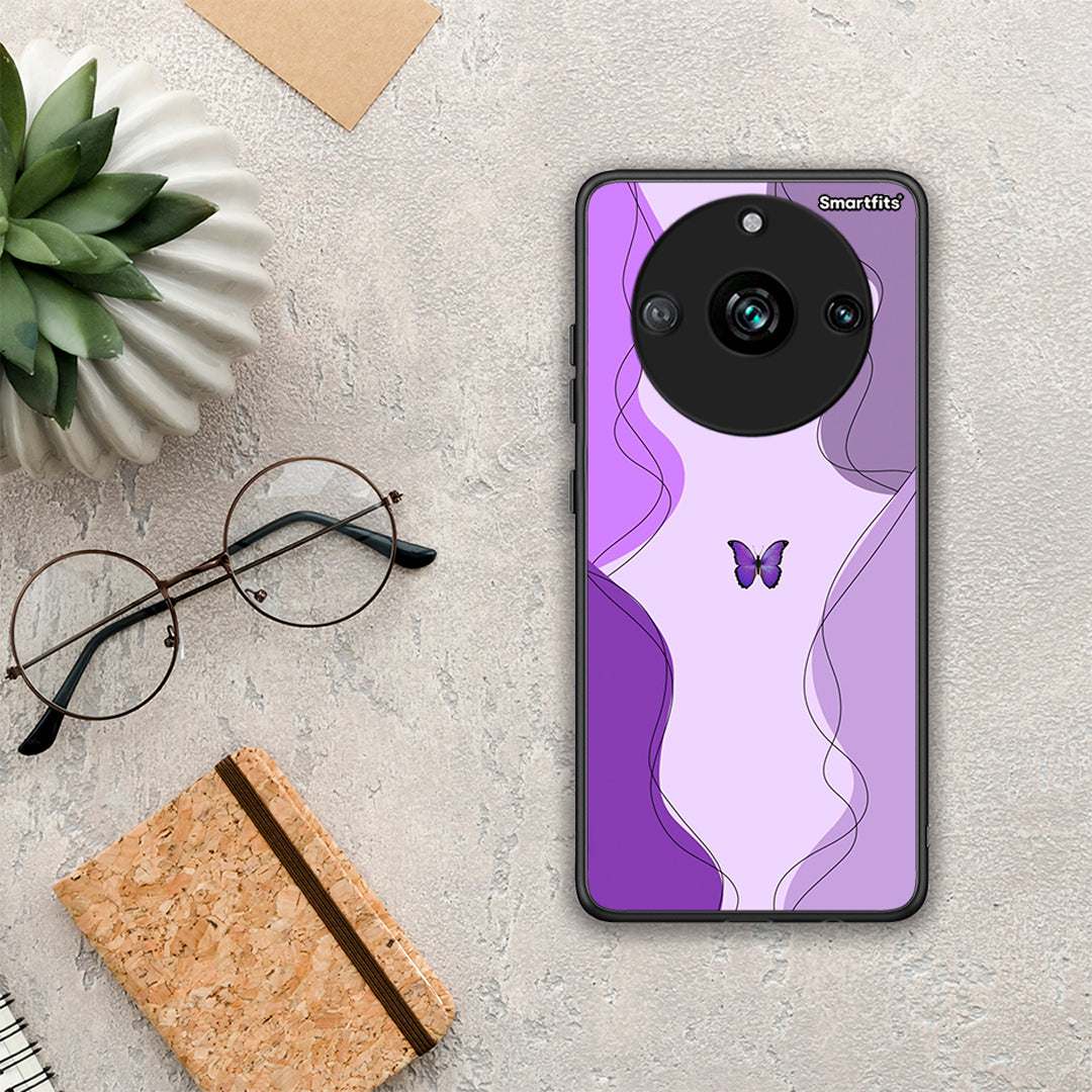Purple Mariposa - Realme 11 Pro+ θήκη