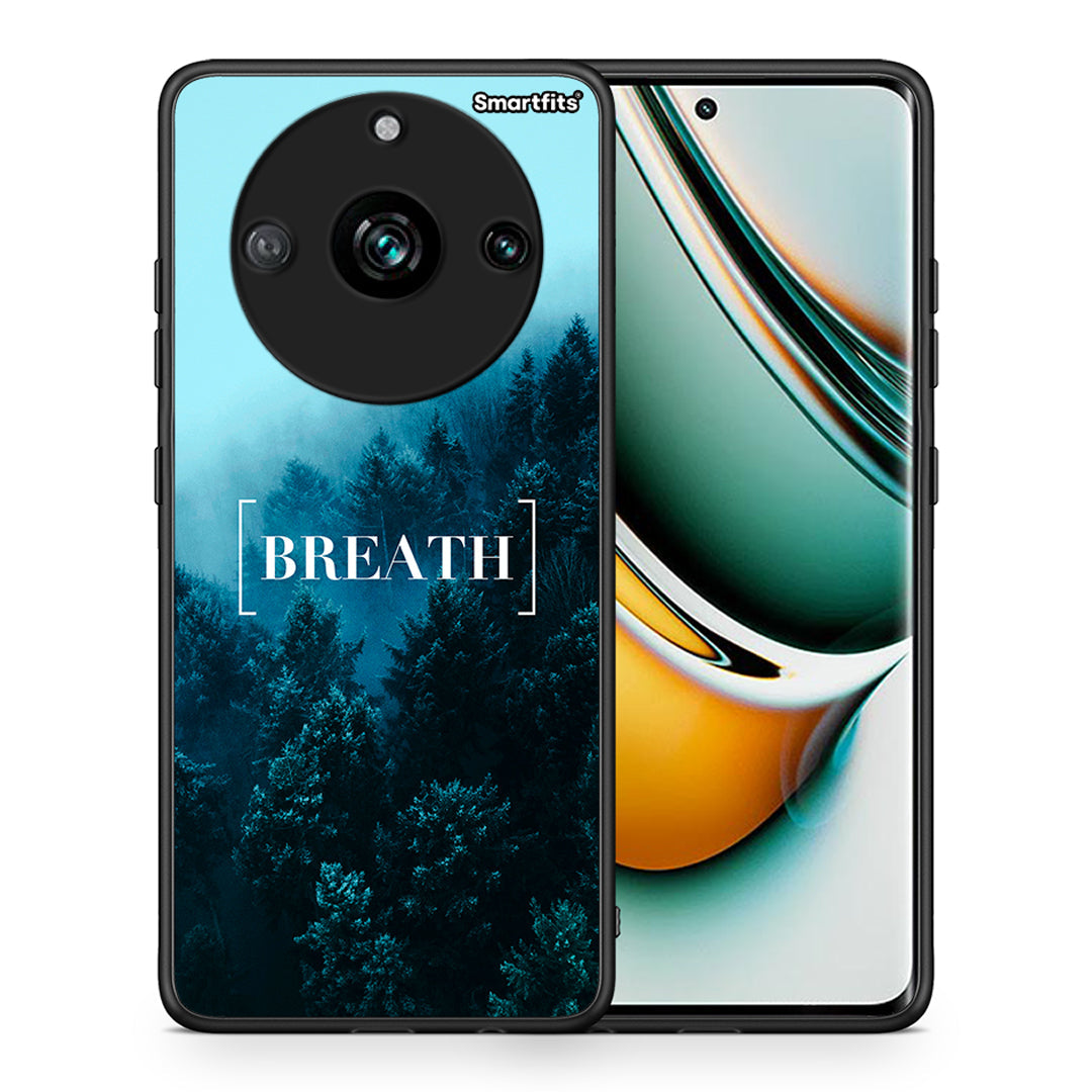 Θήκη Realme 11 Pro+ Breath Quote από τη Smartfits με σχέδιο στο πίσω μέρος και μαύρο περίβλημα | Realme 11 Pro+ Breath Quote case with colorful back and black bezels