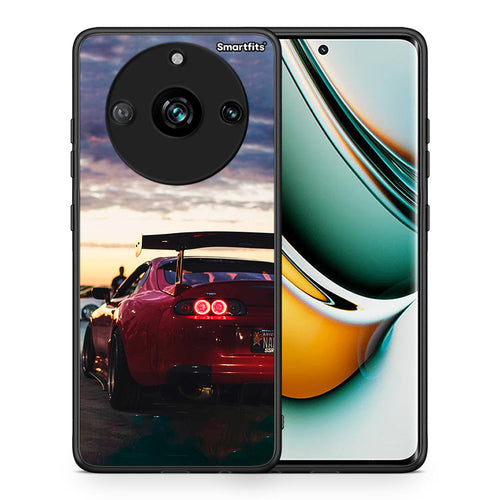 Θήκη Realme 11 Pro Racing Supra από τη Smartfits με σχέδιο στο πίσω μέρος και μαύρο περίβλημα | Realme 11 Pro Racing Supra case with colorful back and black bezels