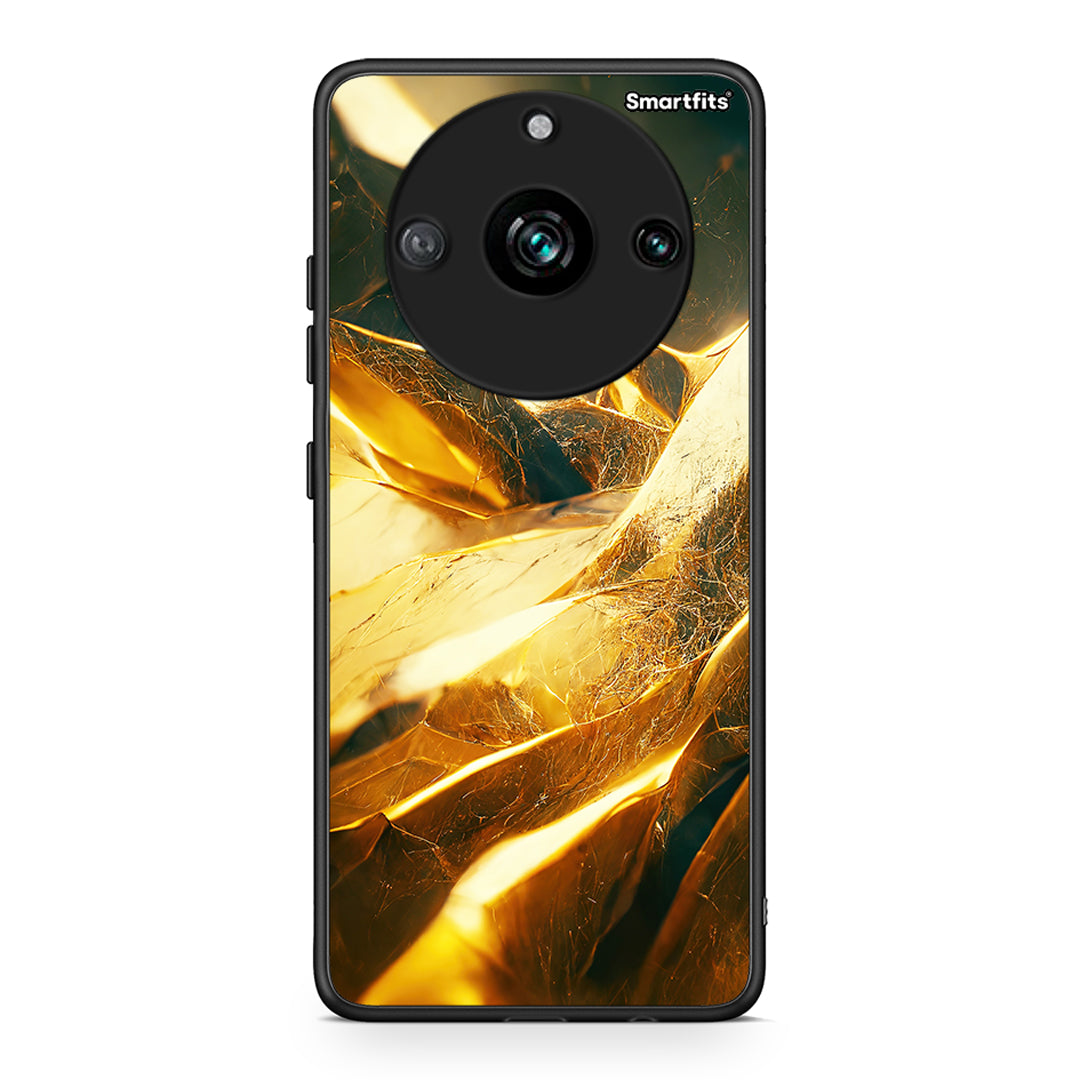 Realme 11 Pro+ Real Gold θήκη από τη Smartfits με σχέδιο στο πίσω μέρος και μαύρο περίβλημα | Smartphone case with colorful back and black bezels by Smartfits