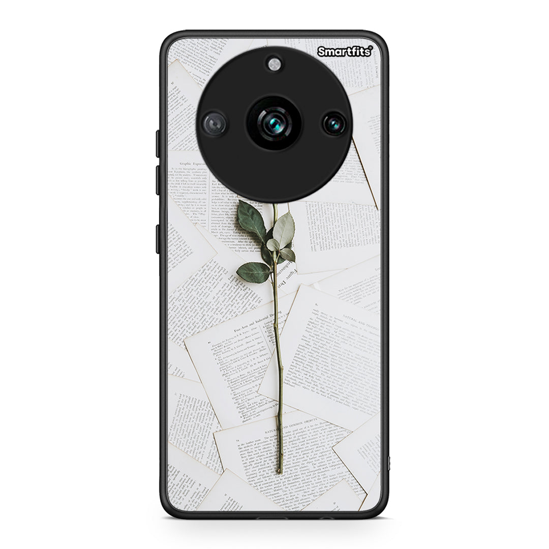 Realme 11 Pro Red Rose θήκη από τη Smartfits με σχέδιο στο πίσω μέρος και μαύρο περίβλημα | Smartphone case with colorful back and black bezels by Smartfits