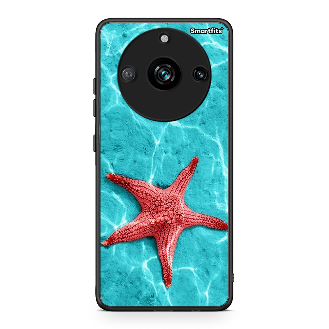 Realme 11 Pro+ Red Starfish Θήκη από τη Smartfits με σχέδιο στο πίσω μέρος και μαύρο περίβλημα | Smartphone case with colorful back and black bezels by Smartfits