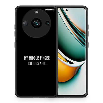 Θήκη Realme 11 Pro Salute από τη Smartfits με σχέδιο στο πίσω μέρος και μαύρο περίβλημα | Realme 11 Pro Salute case with colorful back and black bezels