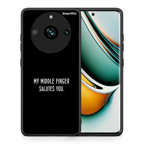Θήκη Realme 11 Pro Salute από τη Smartfits με σχέδιο στο πίσω μέρος και μαύρο περίβλημα | Realme 11 Pro Salute case with colorful back and black bezels