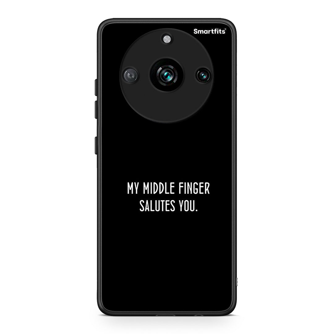 Realme 11 Pro+ Salute θήκη από τη Smartfits με σχέδιο στο πίσω μέρος και μαύρο περίβλημα | Smartphone case with colorful back and black bezels by Smartfits