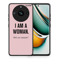 Thumbnail for Θήκη Realme 11 Pro+ Superpower Woman από τη Smartfits με σχέδιο στο πίσω μέρος και μαύρο περίβλημα | Realme 11 Pro+ Superpower Woman case with colorful back and black bezels