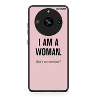 Thumbnail for Realme 11 Pro Superpower Woman θήκη από τη Smartfits με σχέδιο στο πίσω μέρος και μαύρο περίβλημα | Smartphone case with colorful back and black bezels by Smartfits