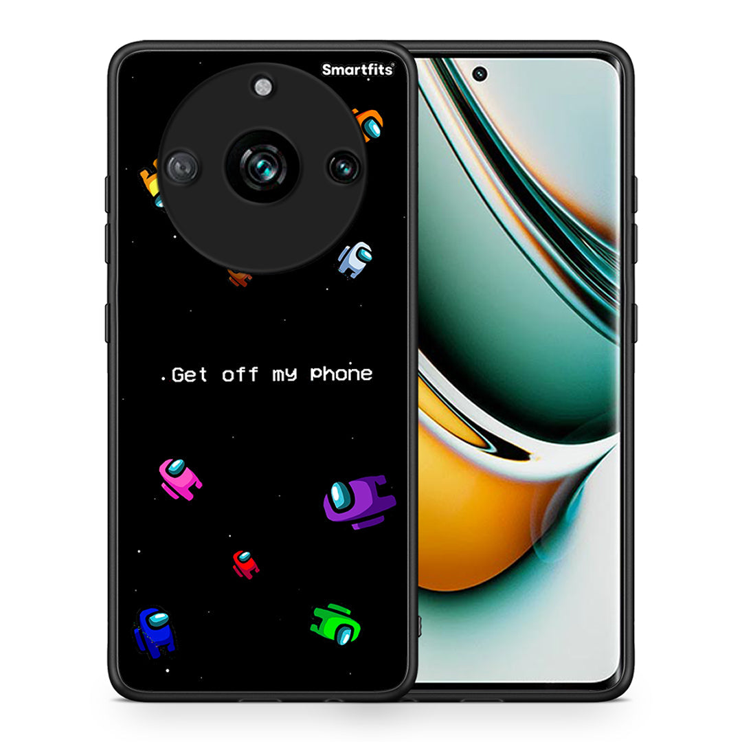 Θήκη Realme 11 Pro+ AFK Text από τη Smartfits με σχέδιο στο πίσω μέρος και μαύρο περίβλημα | Realme 11 Pro+ AFK Text case with colorful back and black bezels